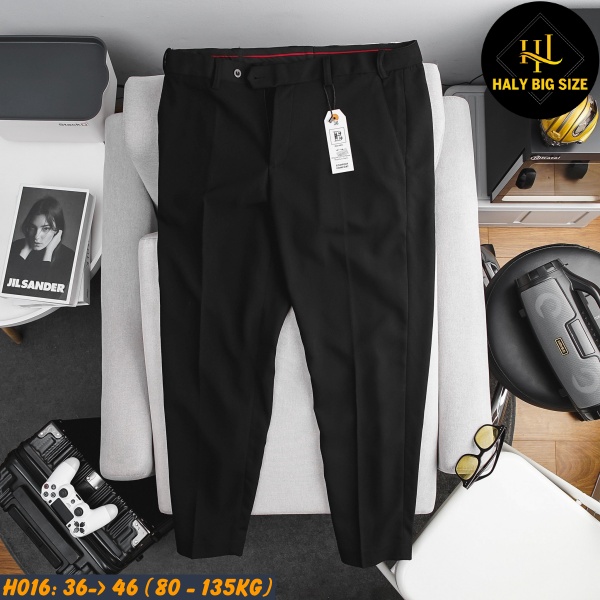 Quần tây nam big size form rộng phối lưng thun co giản [H016:85-130kg]