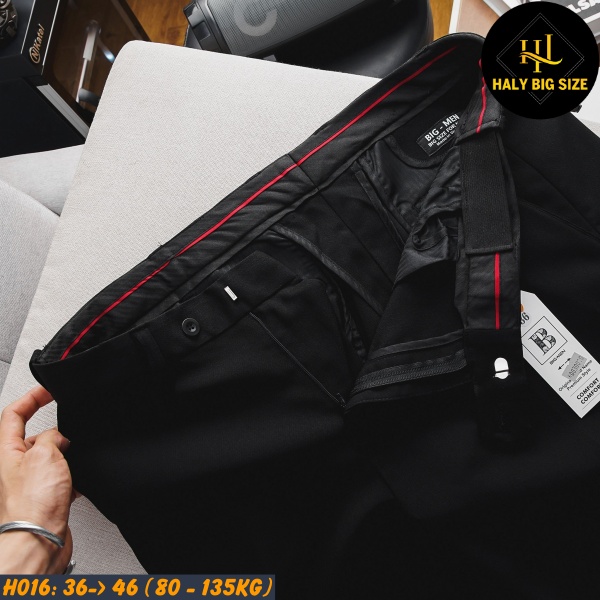 Quần tây nam big size form rộng phối lưng thun co giản [H016:85-130kg]