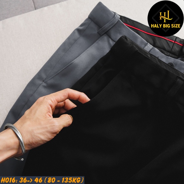 Quần tây nam big size form rộng phối lưng thun co giản [H016:85-130kg]