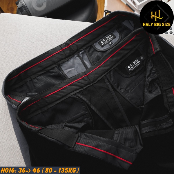 Quần tây nam big size form rộng phối lưng thun co giản [H016:85-130kg]