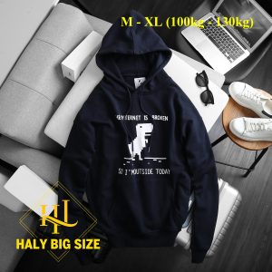 Áo khoác hoodie khủng long nam big size h013