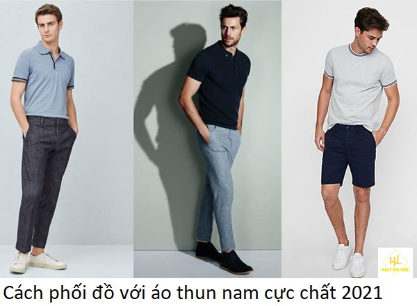 Cách phối đồ với áo thun nam cực chất 2021