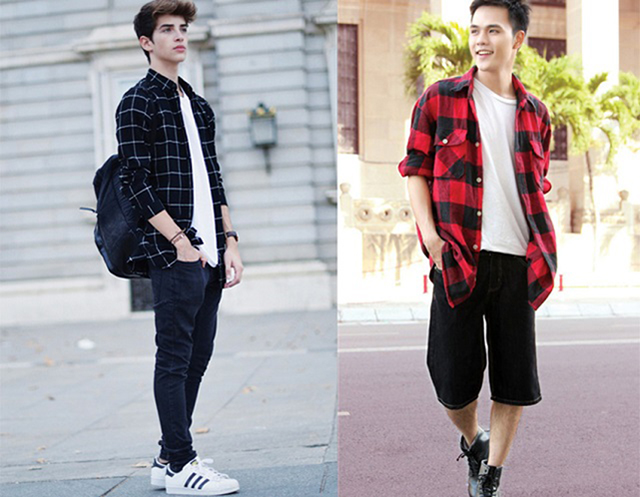 Nguyên tắc màu sắc khi phối áo sơ mi với áo thun nam