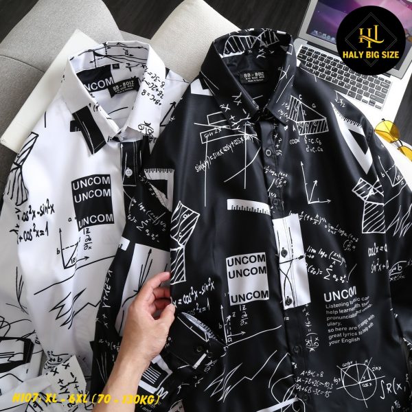 Áo sơ mi nam tay dài big size H107