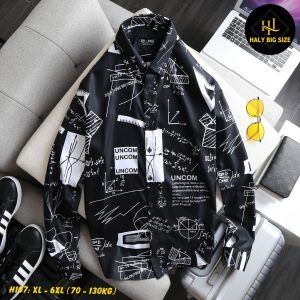 Áo sơ mi nam tay dài big size H107