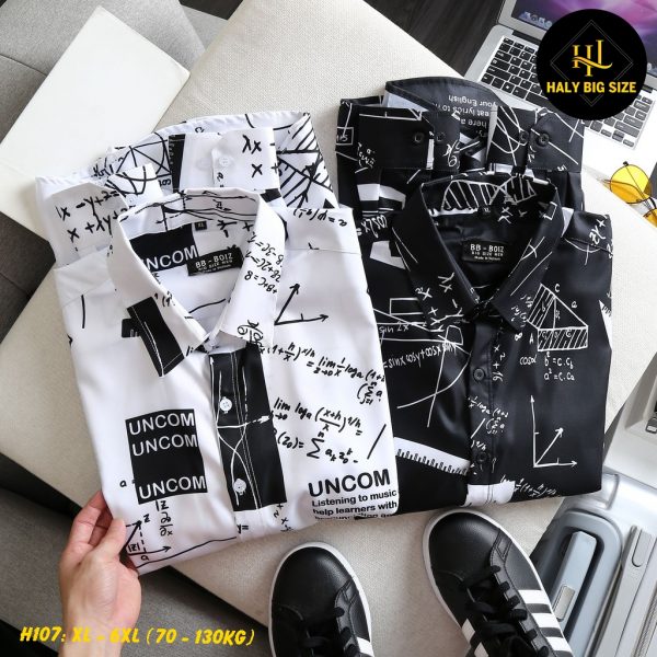 Áo sơ mi nam tay dài big size H107