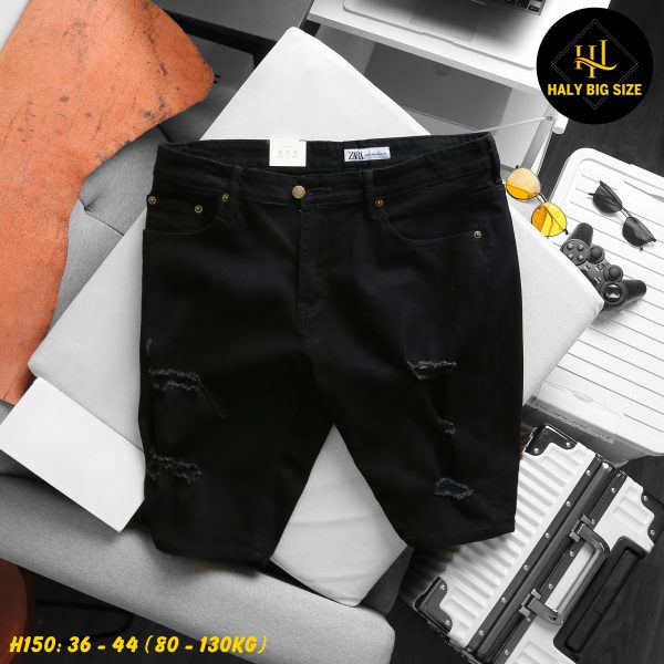 Quần short jean big size nam H150