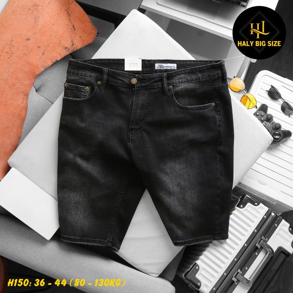 Quần short jean big size nam H150
