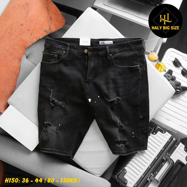 Quần short jean big size nam H150