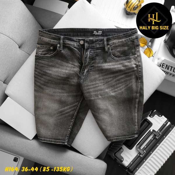 Quần short jean nam big size H164