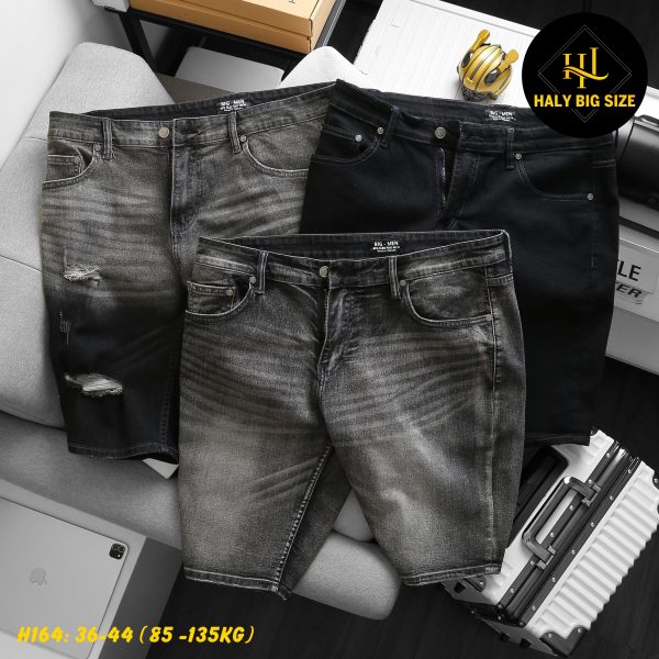 Quần short jean nam big size H164