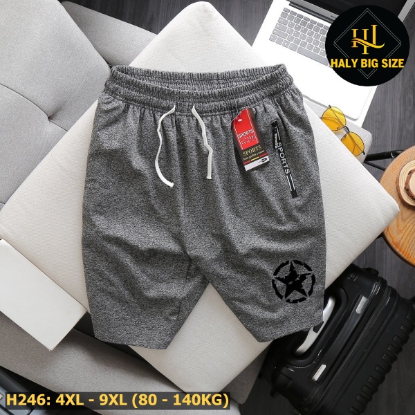 Quần short thun nam big size h246