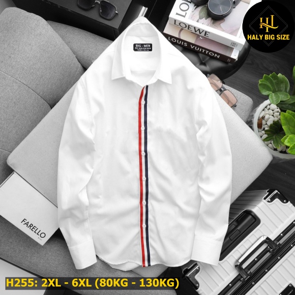 Áo sơ mi nam size lớn H255