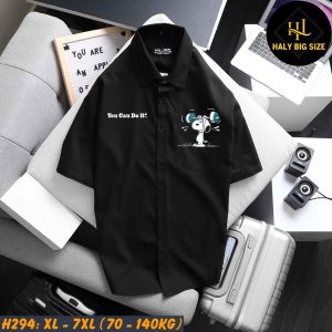 Áo sơ mi tay ngắn nam big size H294