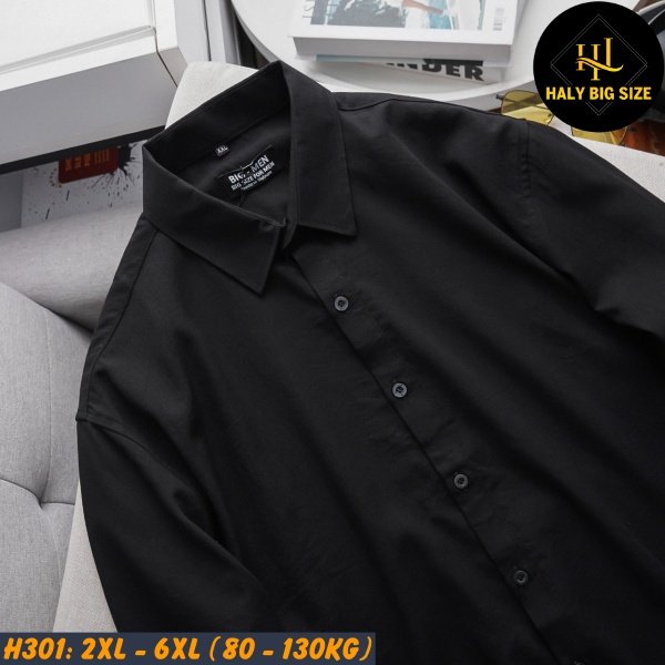 Áo sơ mi tay dài nam big size H301
