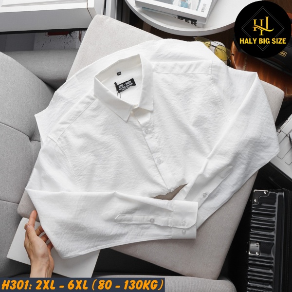 Áo sơ mi tay dài nam big size H301