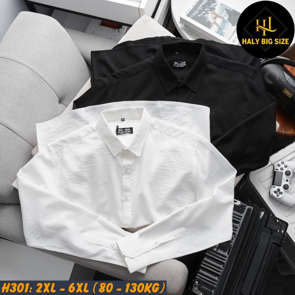 Áo sơ mi tay dài nam big size H301