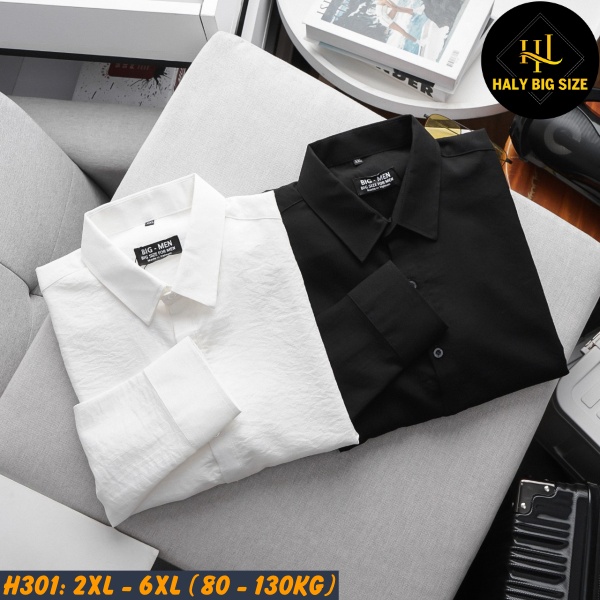 Áo sơ mi tay dài nam big size H301