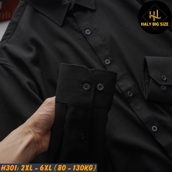 Áo sơ mi tay dài nam big size H301