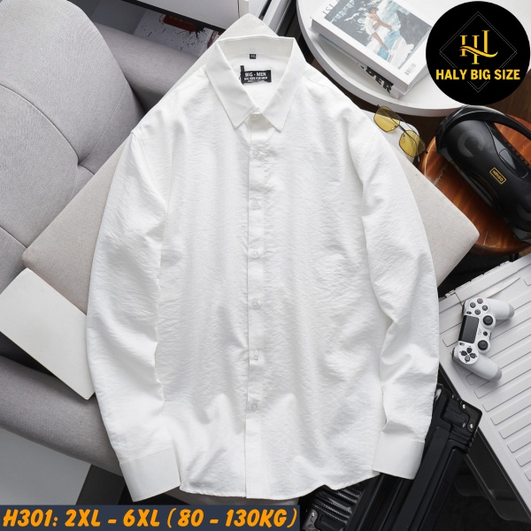 Áo sơ mi tay dài nam big size H301