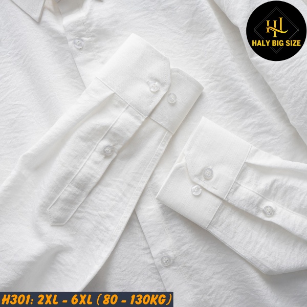 Áo sơ mi tay dài nam big size H301