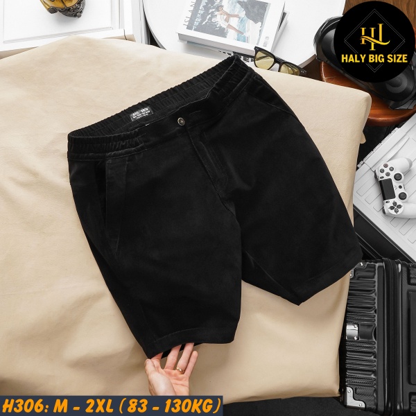 Quần short nhung tăm nam big size H306
