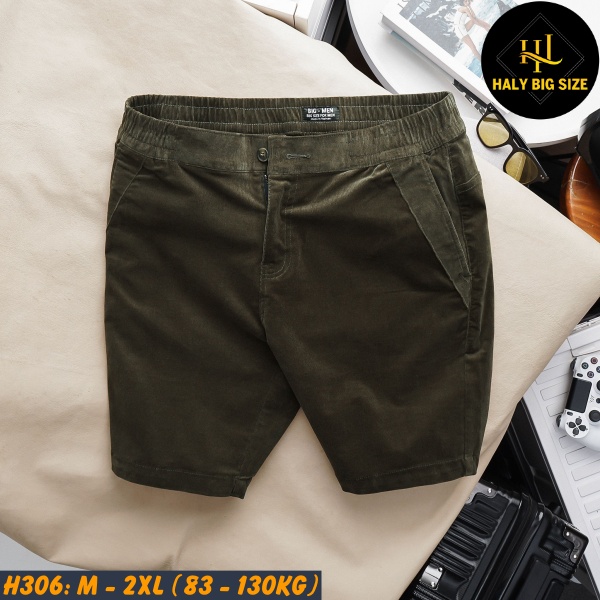 Quần short nhung tăm nam big size H306