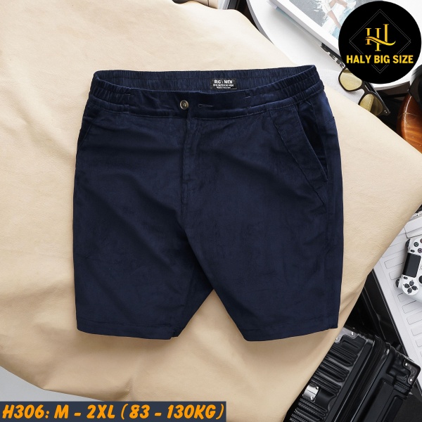 Quần short nhung tăm nam big size H306