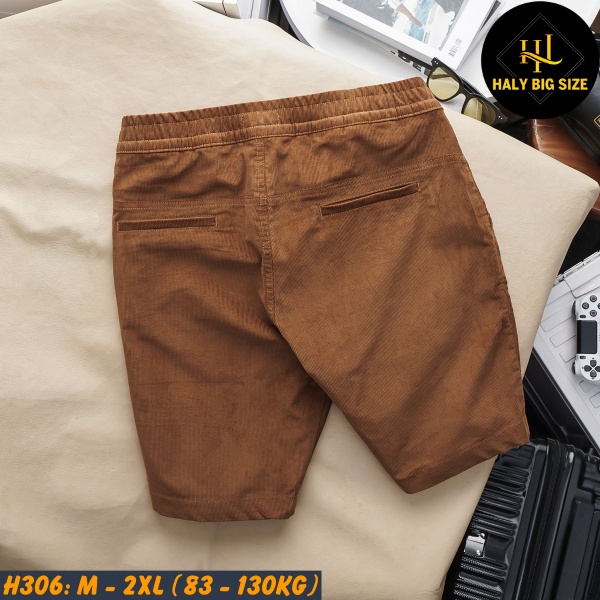 Quần short nhung tăm nam big size H306