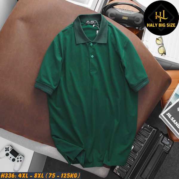 Áo thun polo nam big size cá sấu cotton H336