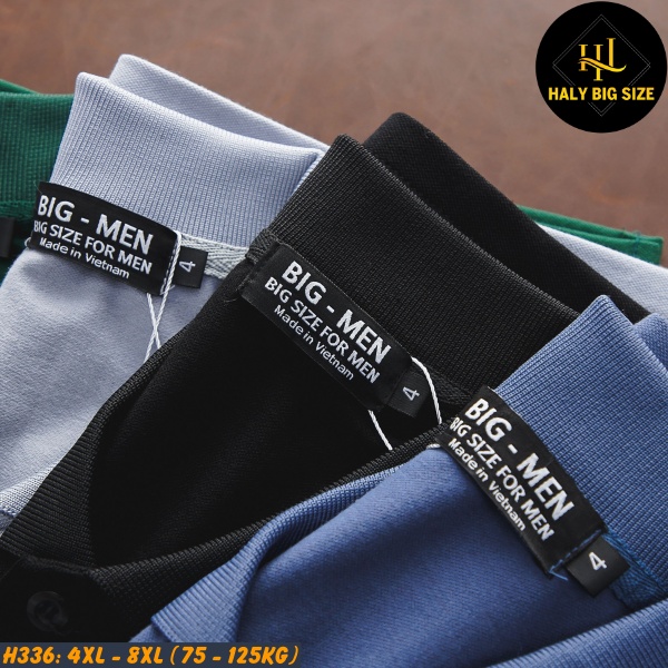 Áo thun polo nam big size cá sấu cotton H336