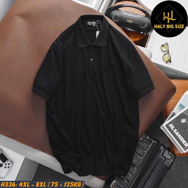 Áo thun polo nam big size cá sấu cotton H336