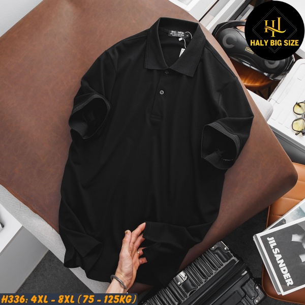 Áo thun polo nam big size cá sấu cotton H336