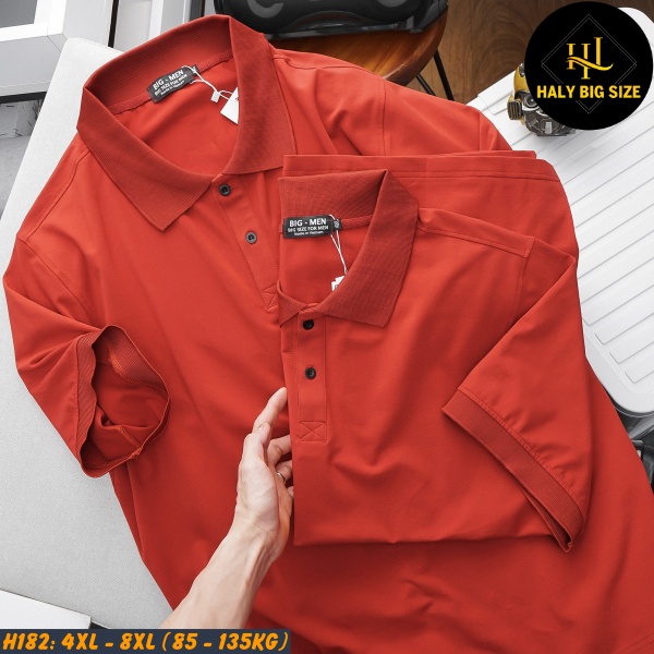 Áo polo nam big size trơn H182