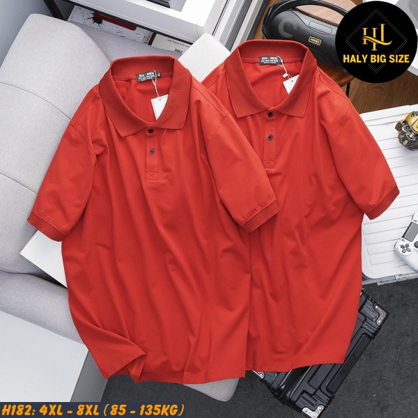 Áo polo nam big size trơn H182