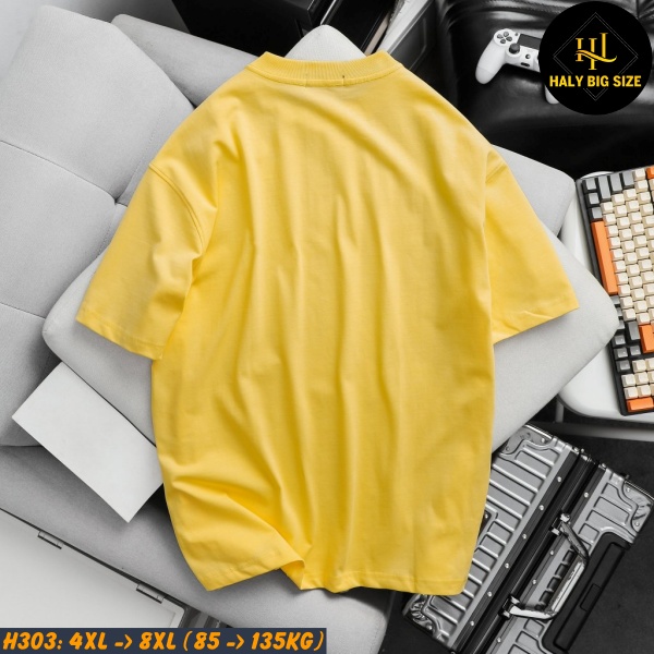 Áo thun nam big size cotton trơn H303