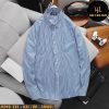 Áo sơ mi nam big size tay dài kẻ sọc H349