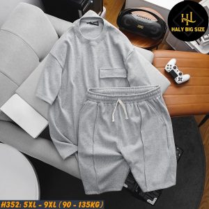 Đồ bộ nam big size thun gân H352