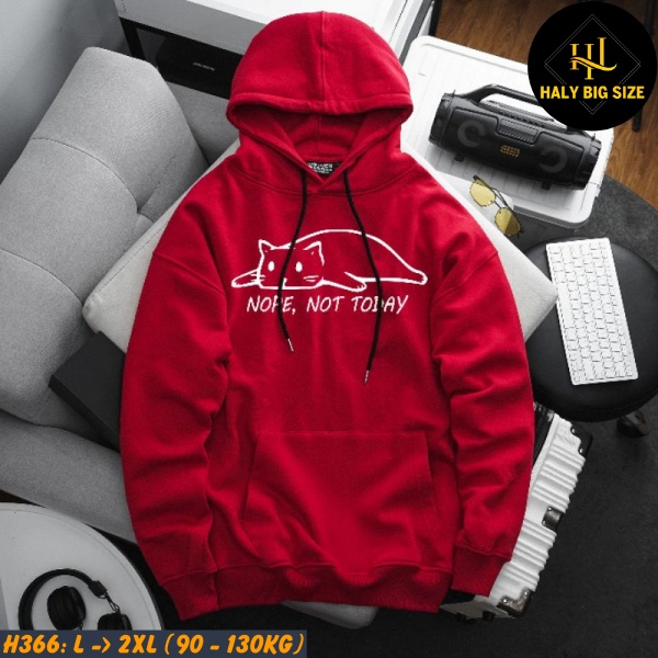 Áo khoác hoodie nam big size [H366: 80-140kg]
