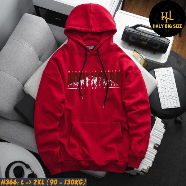 Áo khoác hoodie nam big size [H366: 80-140kg]