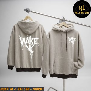 Áo khoác hoodie nam Big Size [H367:80-140kg]