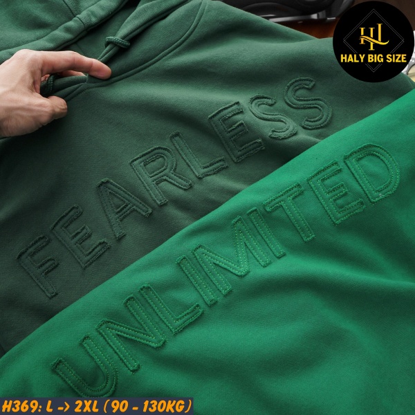 Áo khoác hoodie nam big size [H369: 90-130kg]