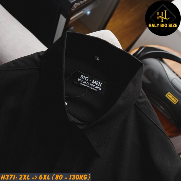 Áo sơ mi nam big size tay ngắn có túi cao cấp H371