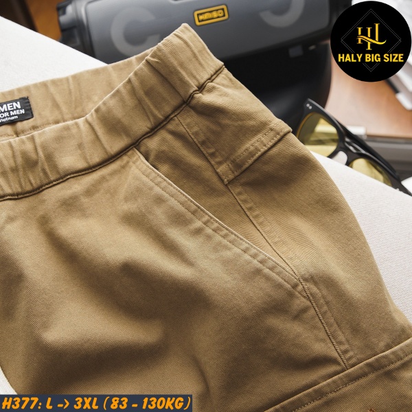 Quần short kaki nam big size H376