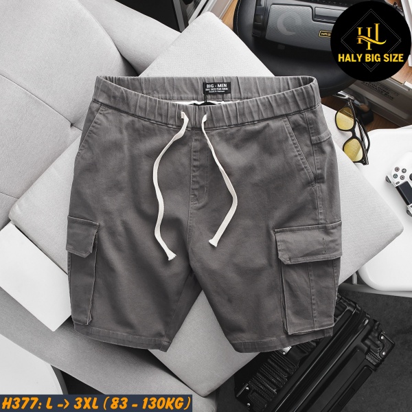Quần short kaki nam big size H376