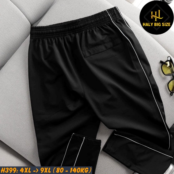 Quần thun dài nam big size 2 sọc H399