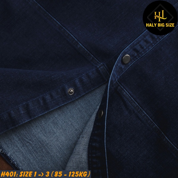 Áo khoác nam big size jean H401