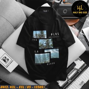 Áo thun nam big size in hình biển H412