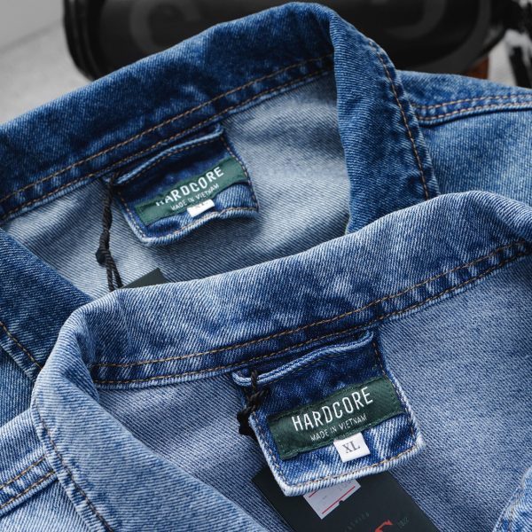 Áo khoác nam big size jean wash H416