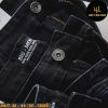 Quần short jean nam big size wash tông đen H417